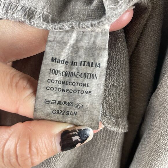 Military Napoleon Style Gray Faded Women Medium Soft Cotton Jacket - Picture 6 of 8